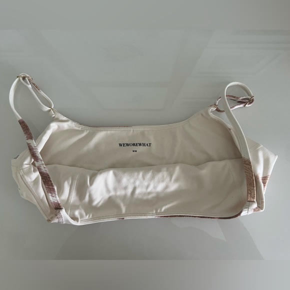 WeWoreWhat Cami Bra Top Cowhide Beige Multi - Size Medium (M) - Picture 4 of 6